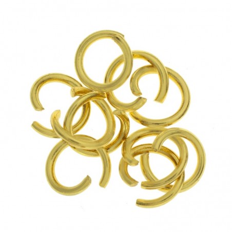 Anilla abierta dorada de acero inoxidable - Karissma