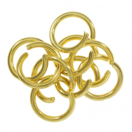 Anilla abierta dorada de acero inoxidable - Karissma