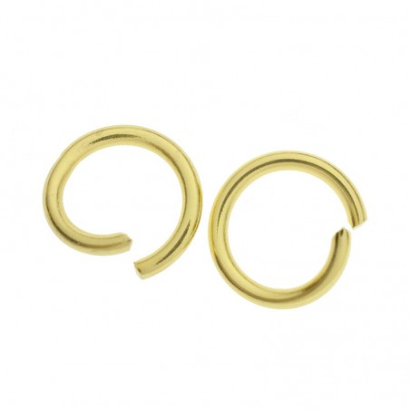 Anilla abierta dorada de acero inoxidable - Karissma