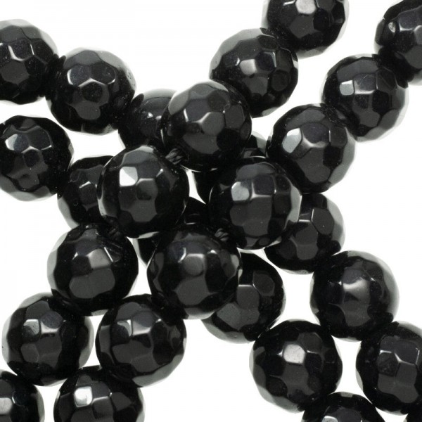 Ónix facetado tira de 40 cm