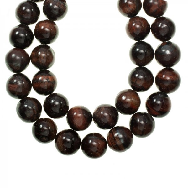 Ojo de tigre rojo tira de 40 cm