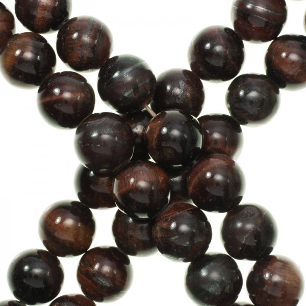 Ojo de tigre rojo tira de 40 cm