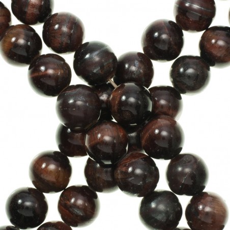 Ojo de tigre rojo tira de 40 cm