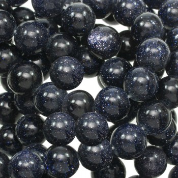 Piedra Goldstone azul tira de 40 cm