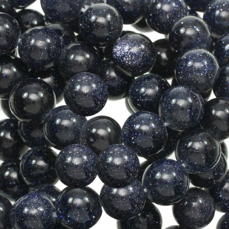 Piedra Goldstone azul tira de 40 cm