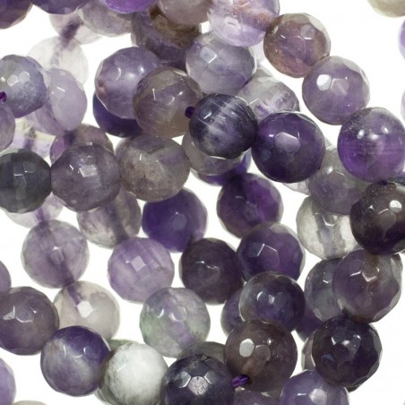 Amatista facetada tira de 40 cm