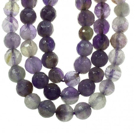 Amatista facetada tira de 40 cm