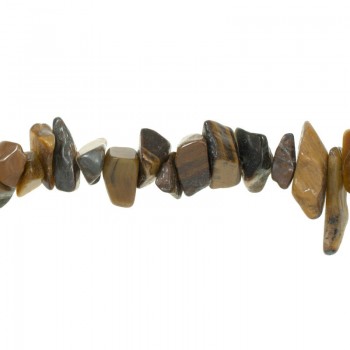 Tira 90 cm ojo de tigre chips de piedras irregulares 2