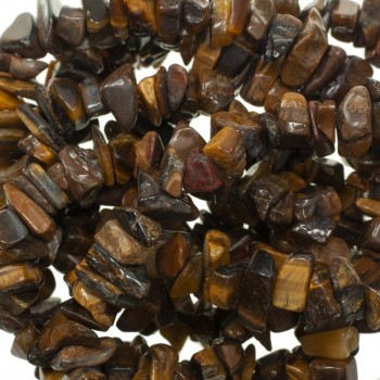 Tira 90 cm ojo de tigre chips de piedras irregulares