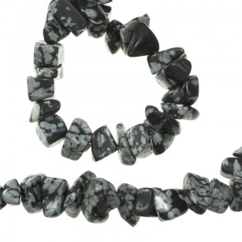 Tira chips de piedras irregulares Obsidiana 2