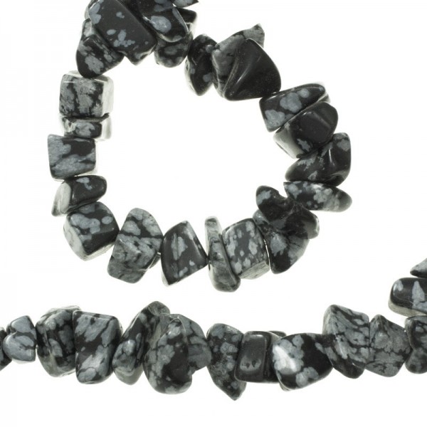 Tira chips de piedras irregulares Obsidiana