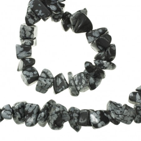 Tira chips de piedras irregulares Obsidiana