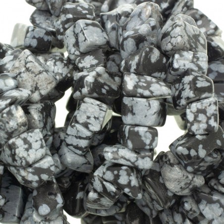 Tira chips de piedras irregulares Obsidiana