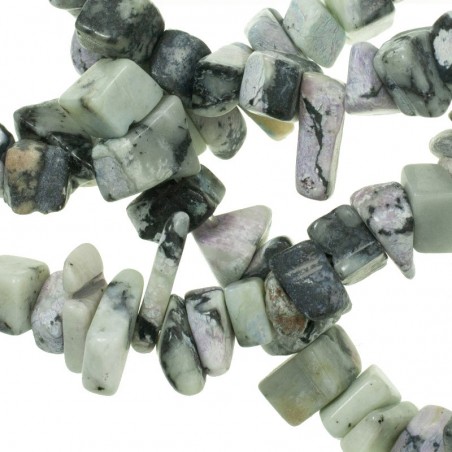 Tira 90 cm chips de piedras irregulares Esteatita