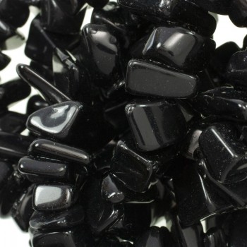 Tira de 90 cm de piedras irregulares ónix