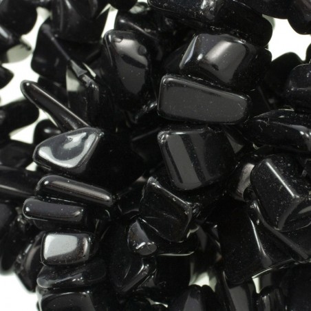 Tira de 90 cm de piedras irregulares ónix