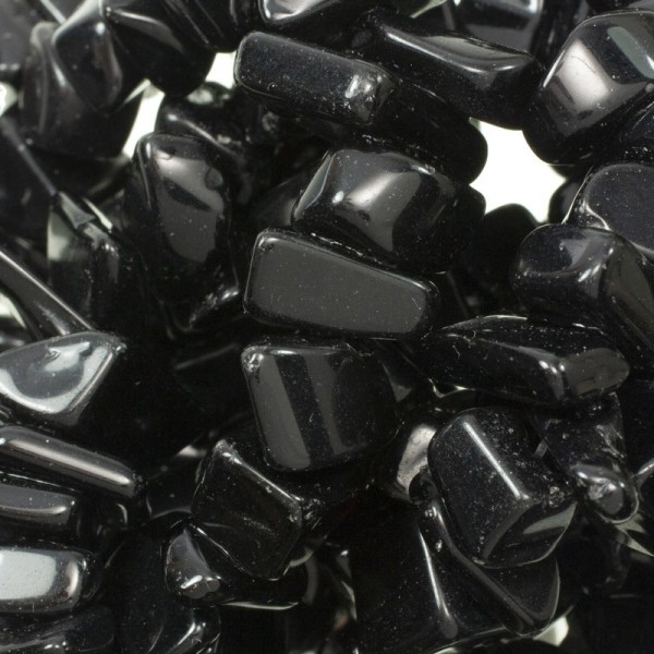 Tira de 90 cm de piedras irregulares ónix