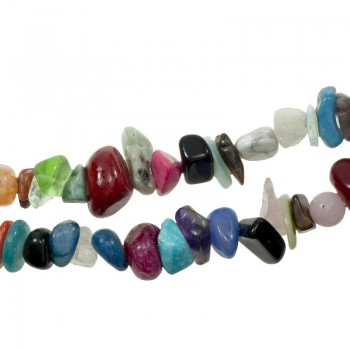 Tira 90 cm mix de piedras irregulares de colores 2