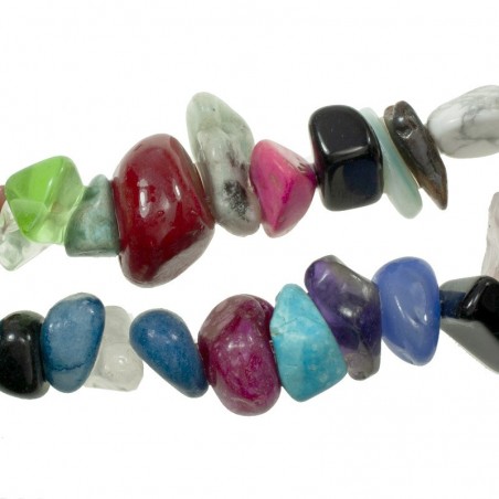 Tira 90 cm mix de piedras irregulares de colores