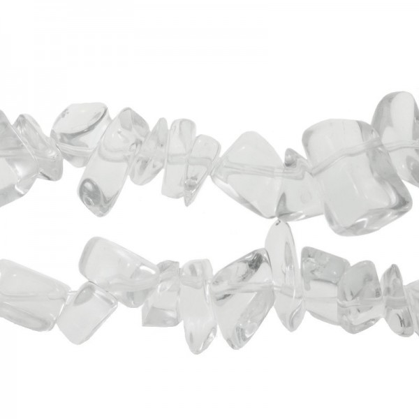 Tira 90 cm de piedras irregulares cuarzo blanco - Karissma