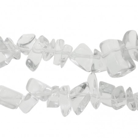 Tira 90 cm de piedras irregulares cuarzo blanco - Karissma