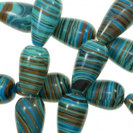 Tira 40 cm gotas cerámica azul