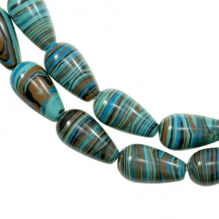 Tira 40 cm gotas cerámica azul