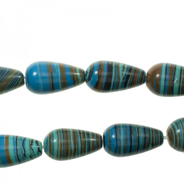 Tira 40 cm gotas cerámica azul