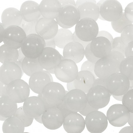 Ágata blanca tira de 40 cm