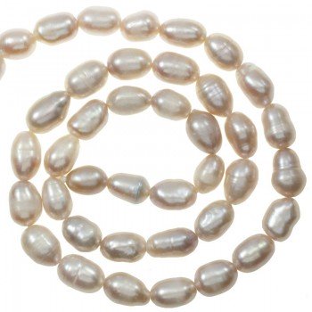Perla cultivada oval tira...