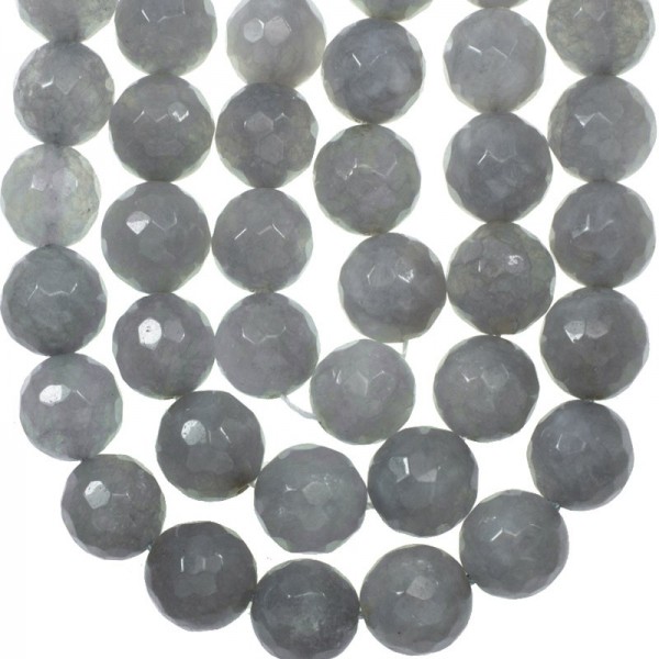 Aguamarina facetada tira de 40 cm