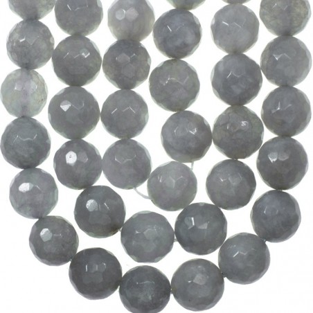 Aguamarina facetada tira de 40 cm