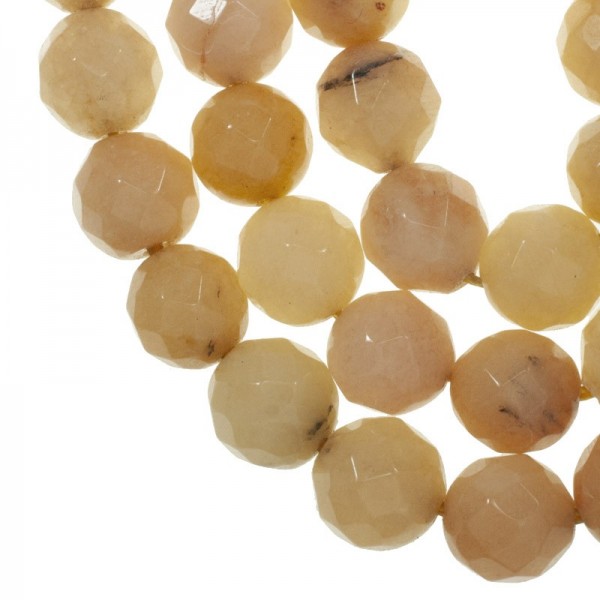 Jaspe amarillo facetado Tira de 40 cm