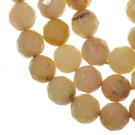 Jaspe amarillo facetado Tira de 40 cm