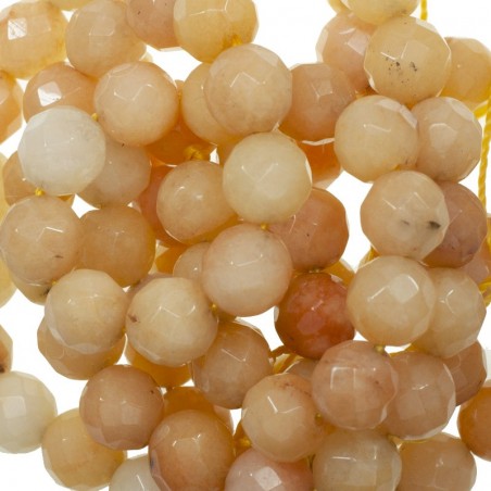 Jaspe amarillo facetado Tira de 40 cm