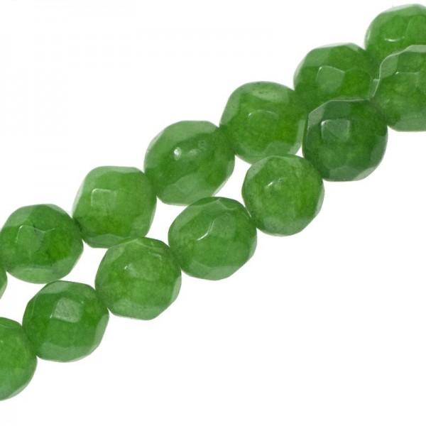 Esmeralda facetada tira de 40 cm