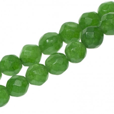 Esmeralda facetada tira de 40 cm