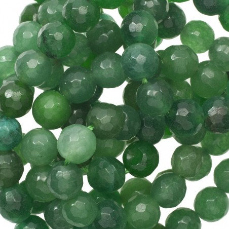 Esmeralda facetada tira de 40 cm