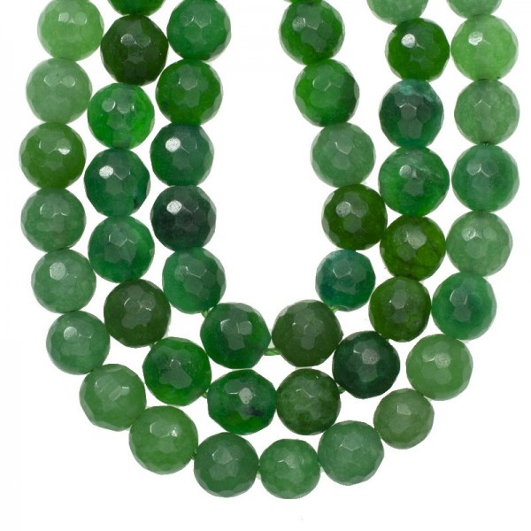 Esmeralda facetada tira de 40 cm