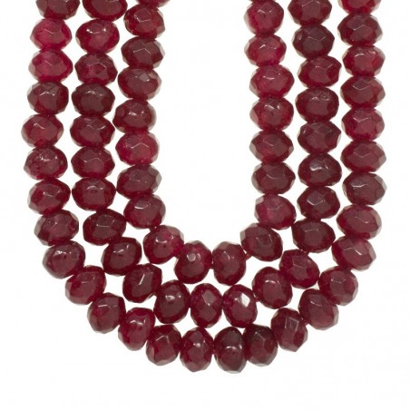 Rubí facetado Tira de 40 cm