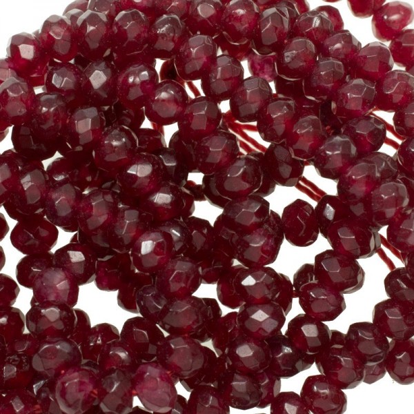 Rubí facetado Tira de 40 cm