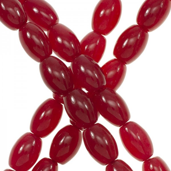 Rubí oval Tira de 40 cm