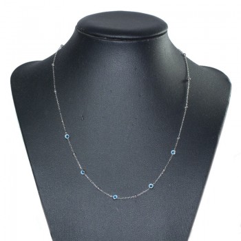 Collar cadena de bolitas con ojos turcos - Karissma