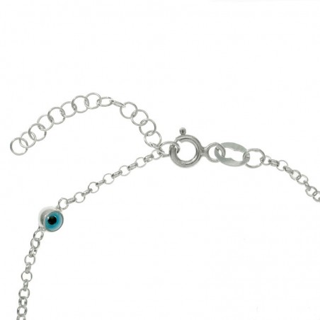 Pulsera 4 ojos turcos Plata de Ley | Karissma