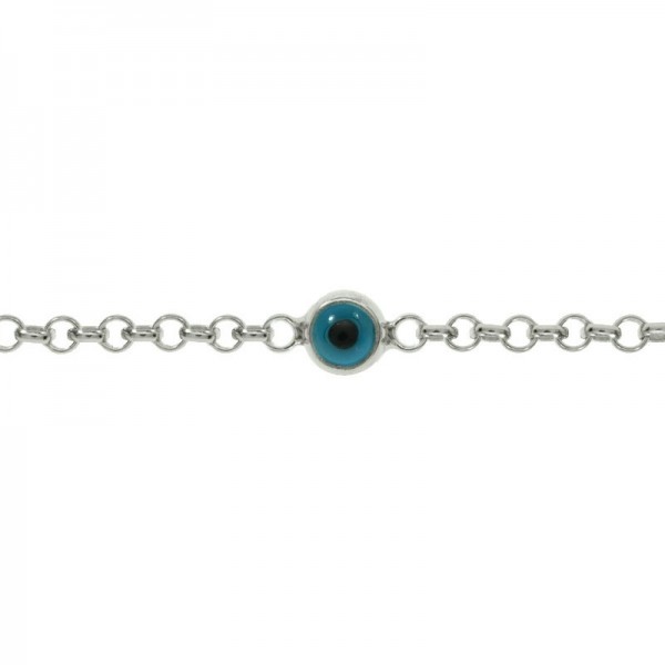 Pulsera 4 ojos turcos Plata de Ley | Karissma