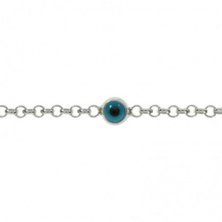 Pulsera 4 ojos turcos Plata de Ley | Karissma