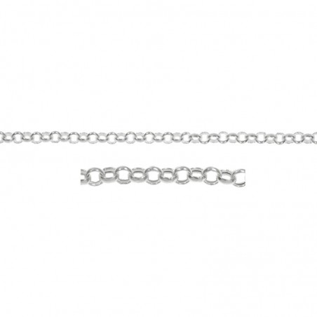Cadena roló 2.3 mm Plata de Ley 925 | Karissma