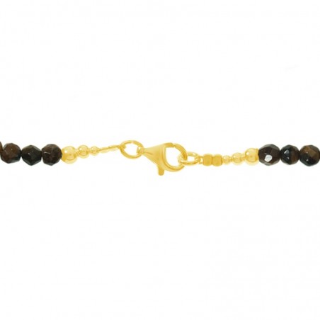 Collar ojo de tigre con infinito Plata de Ley - Karissma