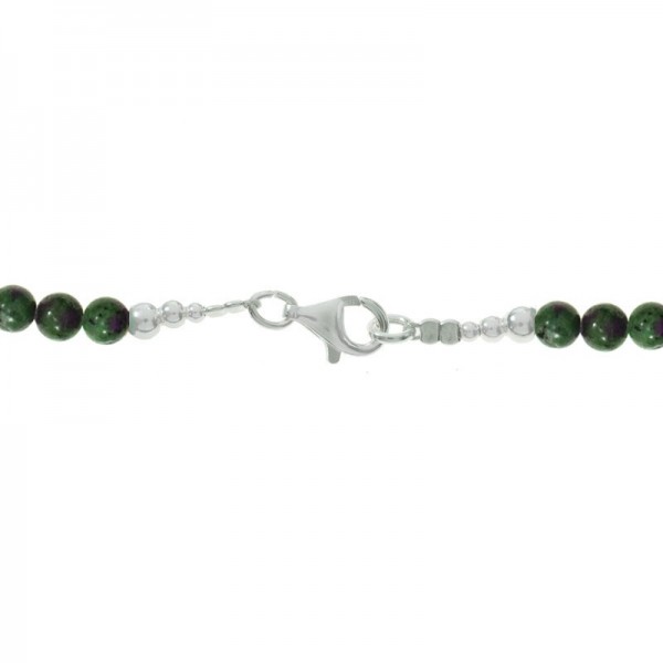 Collar de rubí Zoisita con estrella Plata de Ley - Karissma