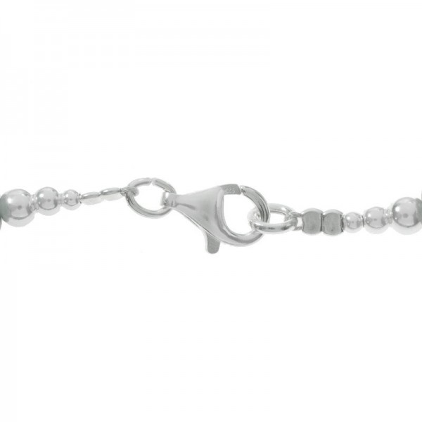 Collar de jade 3 colores con mariposa Plata de Ley - Karissma